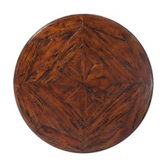 Faux Steerhorn Side Table