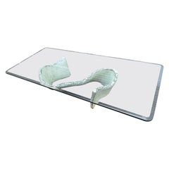 Faux Stone “Miro” Sculpture Coffee Table, Silas Seandel 1970 Mid-Century Modern