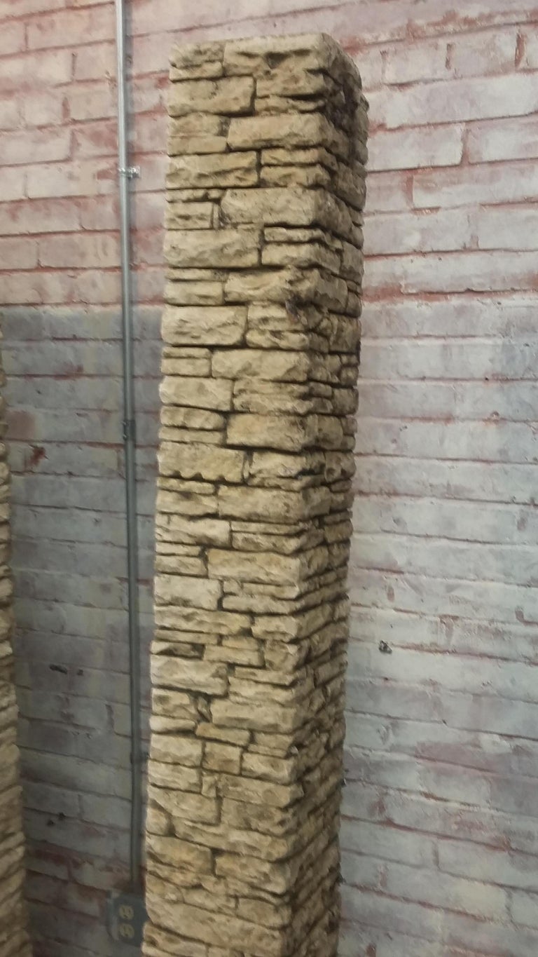 Faux Stone Pillars / Columns For Sale at 1stdibs