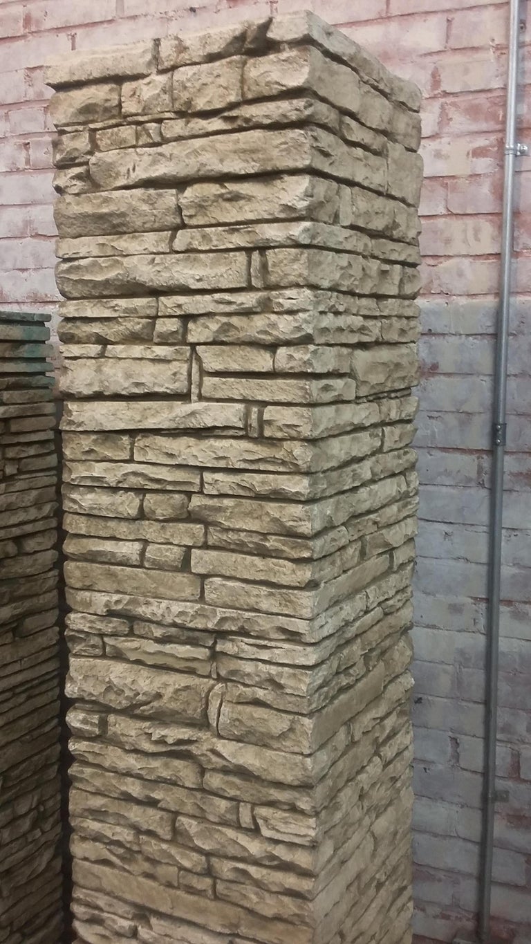 Faux Stone Pillars / Columns For Sale at 1stdibs