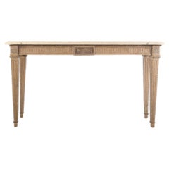 Faux Stone Rustic French Console