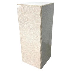 Faux Stone Tall Square Column Display Pedestal