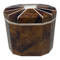 Faux Tortoise and Stone Dodecagon Box