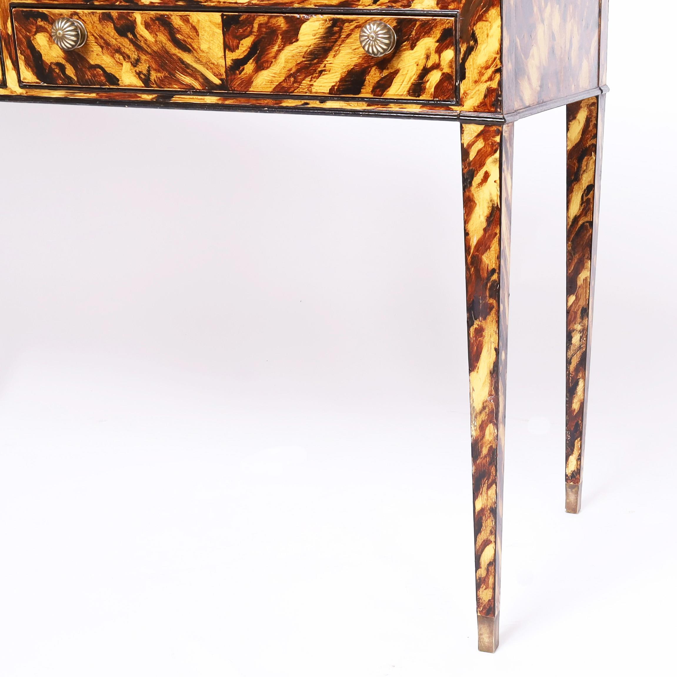 Tavolino da salotto o consolle in stile georgiano in finta tartaruga di Johnson Furniture in vendita 1
