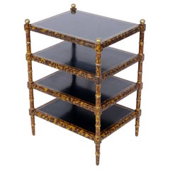 Faux Tortoise Painted Shelf or Table Attributed to Maitland Smith