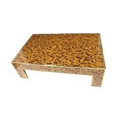 Faux Tortoise Shell Coffee Table