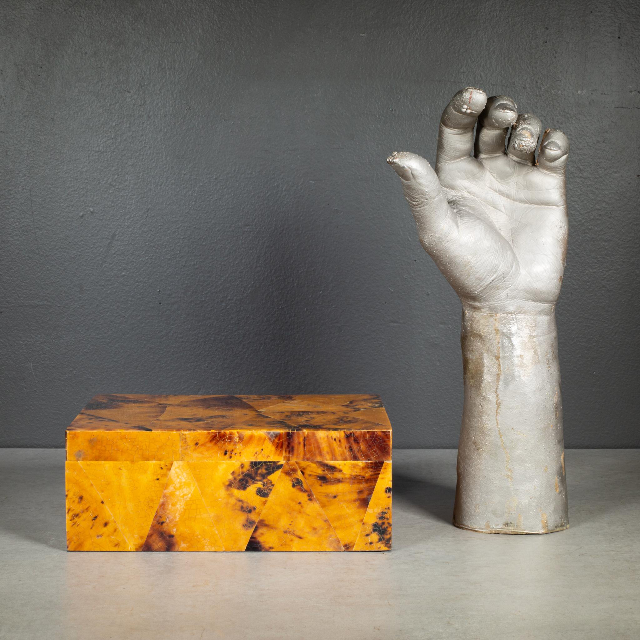 Faux Tortoise Shell Decorative Box For Sale 2