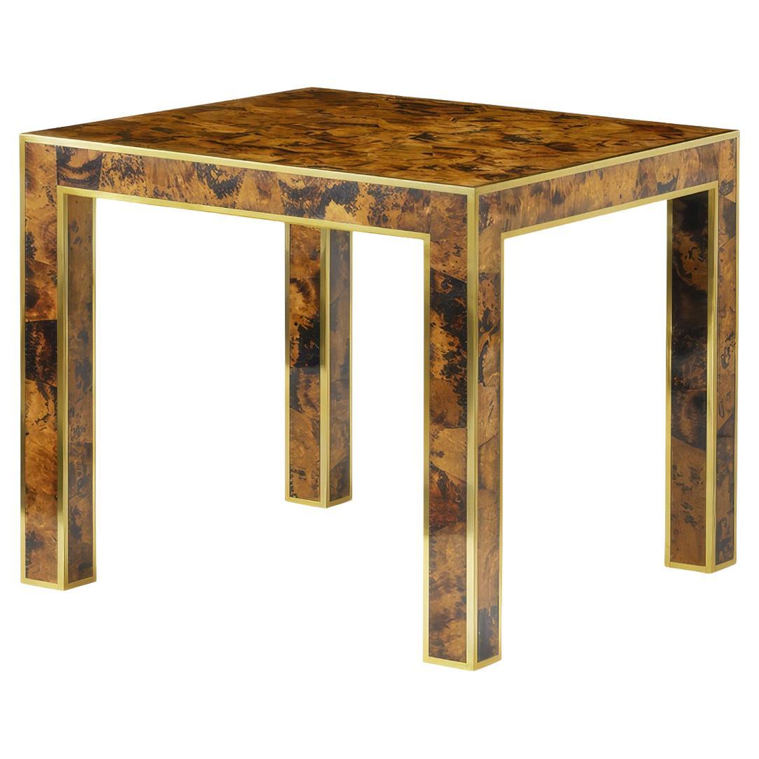 Faux Tortoise Shell End Table For Sale
