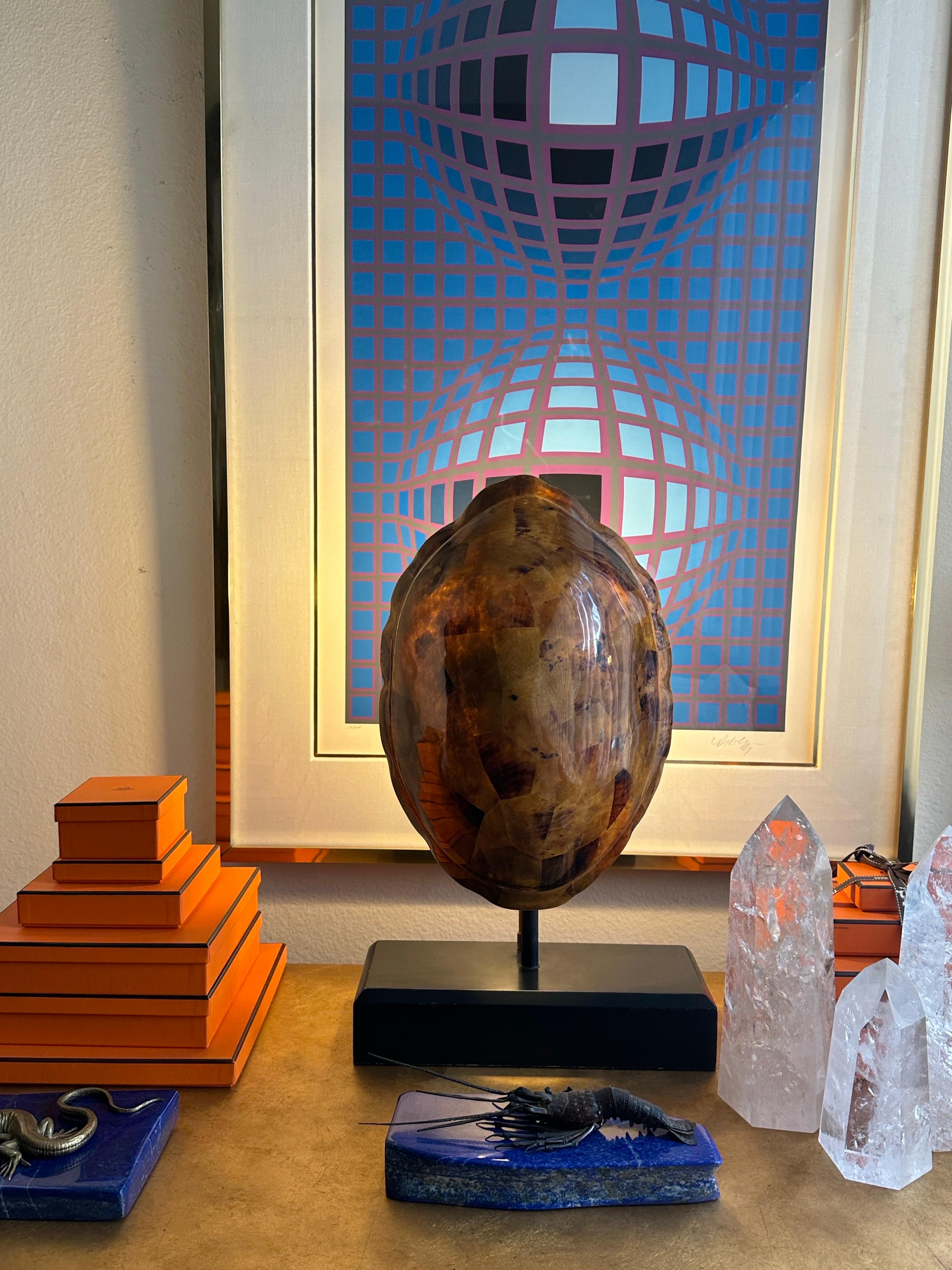Philippine Faux Tortoise Shell Lamp