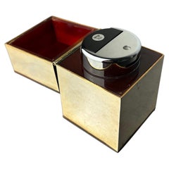 Faux Tortoise Shell & mirrors Dior Style lighter, Italy, 1970's