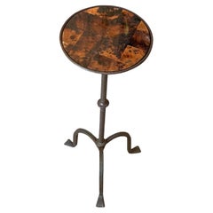 Faux Tortoise Top Martini Table, Spain, Contemporary