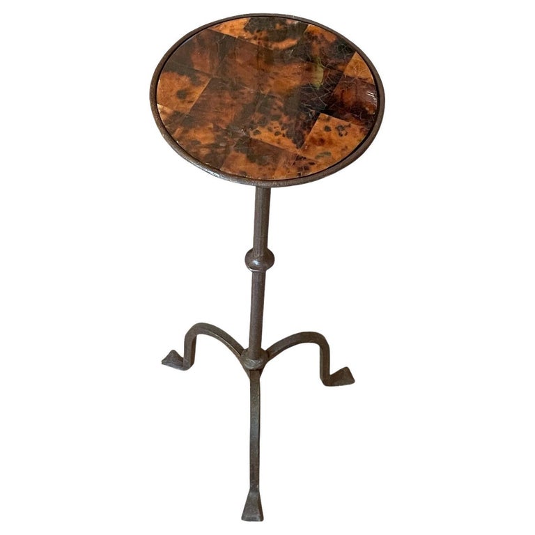 Faux Tortoise Top Martini Table, Spain, Contemporary For Sale