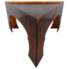 Faux Tortoiseshell Acrylic Triangle Table, Short