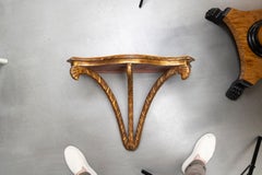 Wandkonsole aus Kunst-Schildpatt und Teilvergoldung