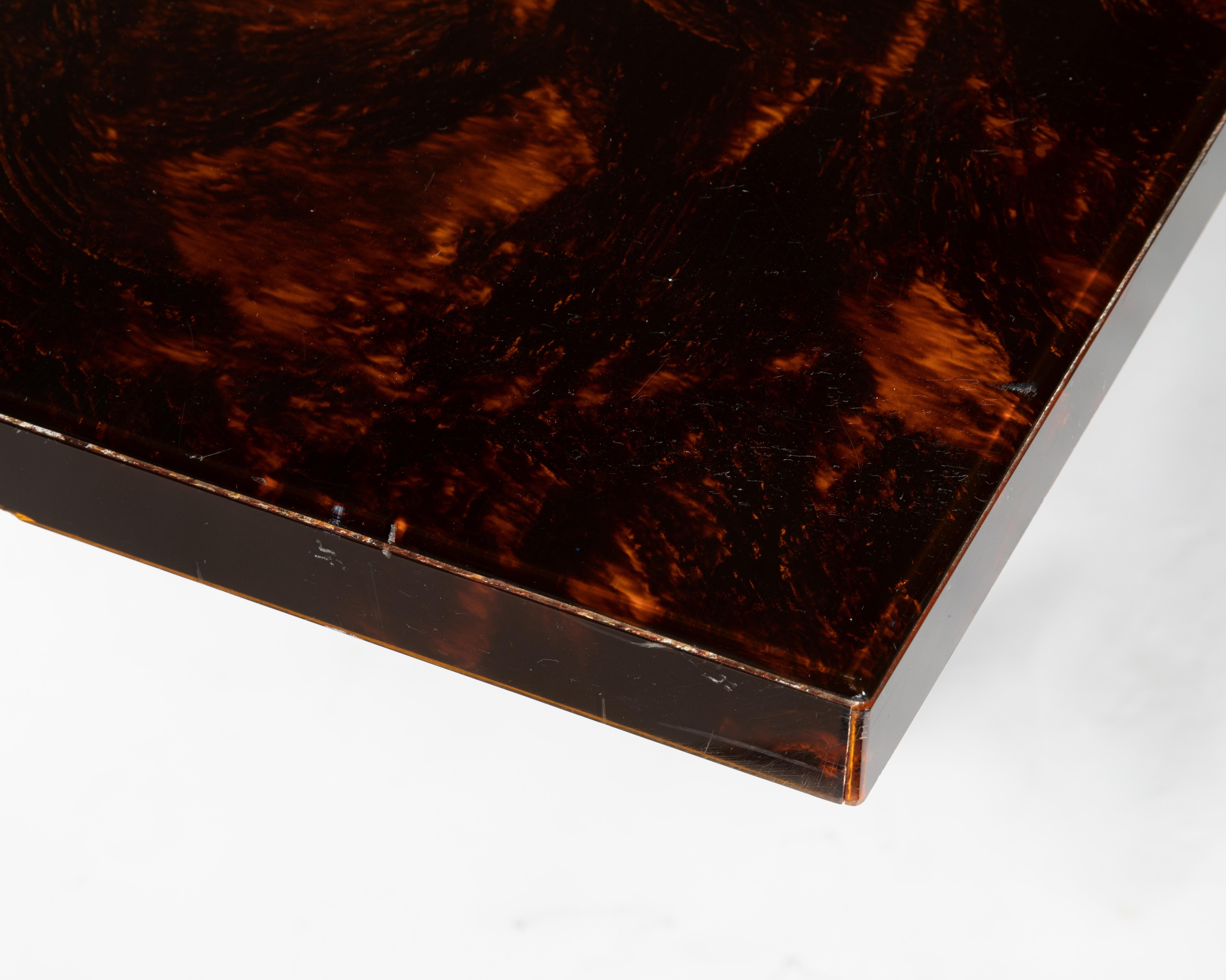 Faux Tortoiseshell Dining Table For Sale 6