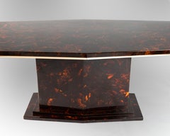 Faux Tortoiseshell Dining Table