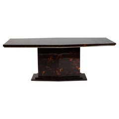 Vintage Faux Tortoiseshell Dining Table