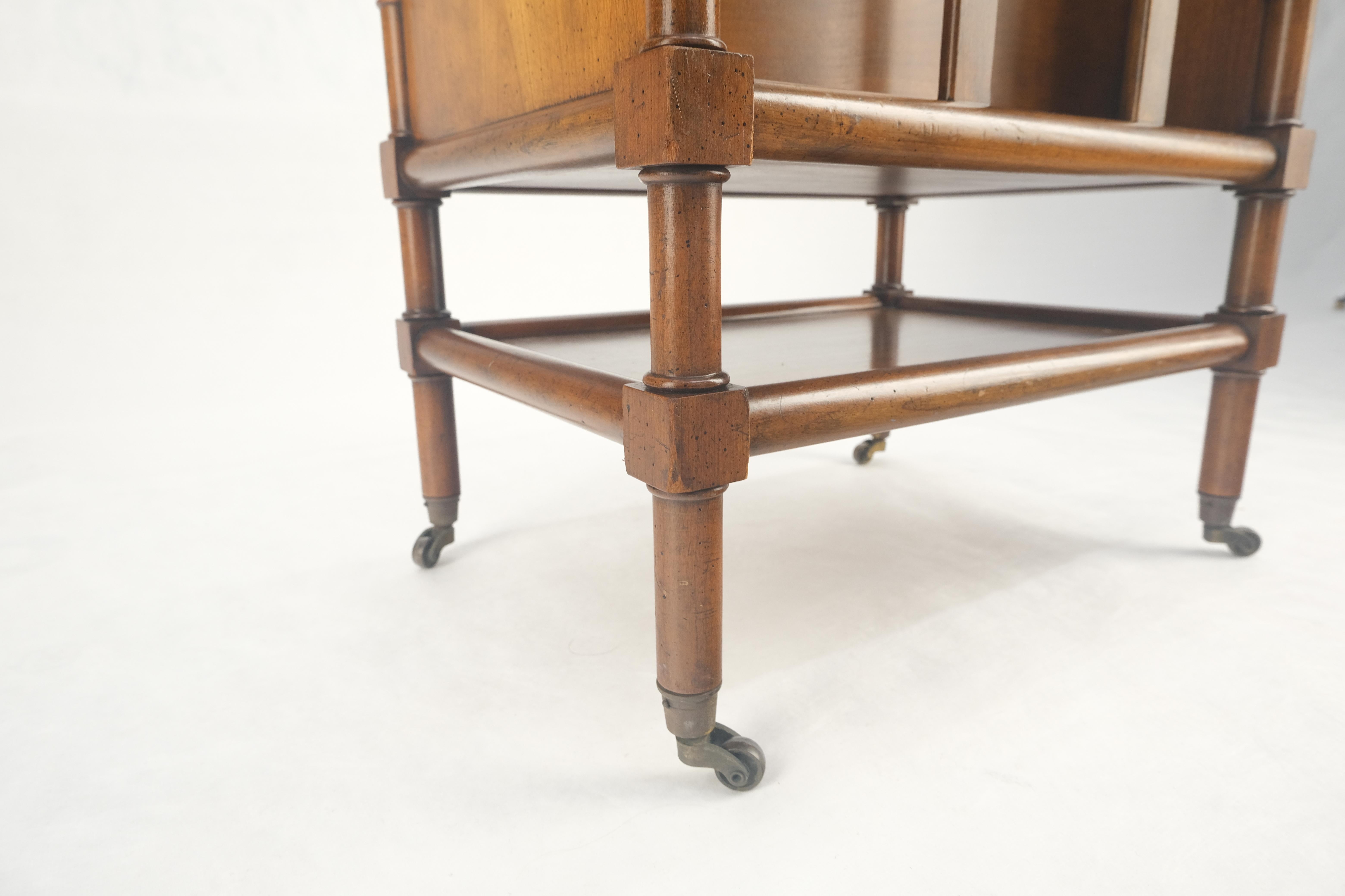 Telaio in Oak massiccio Tappezzeria marrone Divano a 3 posti in stile MCM Pulito!