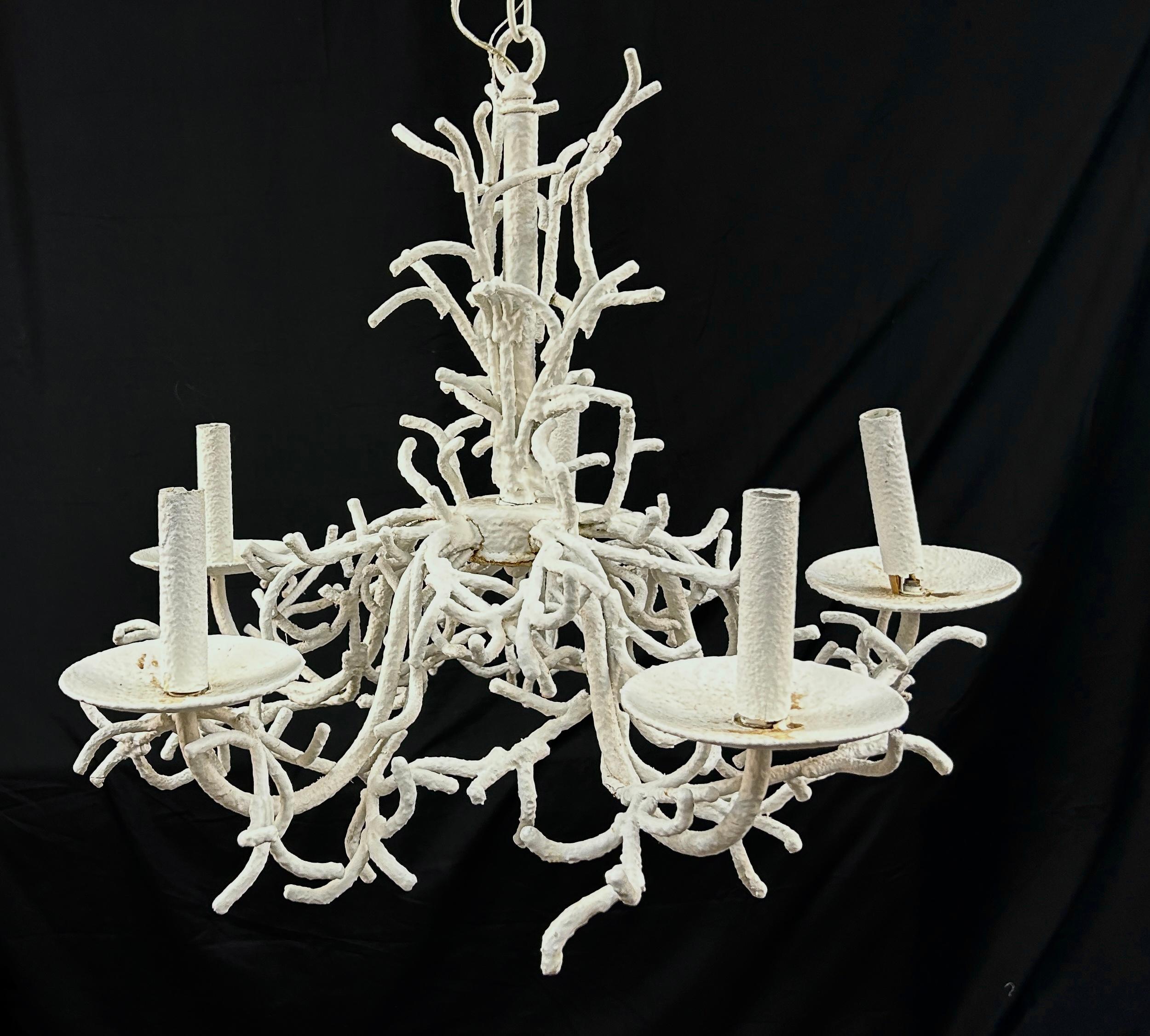 Faux White Coral Chandelier 2