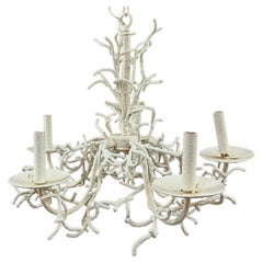 Faux White Coral Chandelier