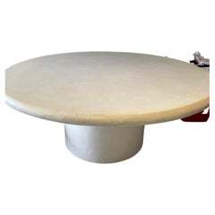 Faux White Stone Dining Table