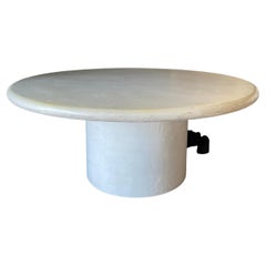 Faux White Stone Dining Table