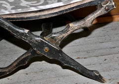 Faux Whittled Branch Campaign Folding Chair