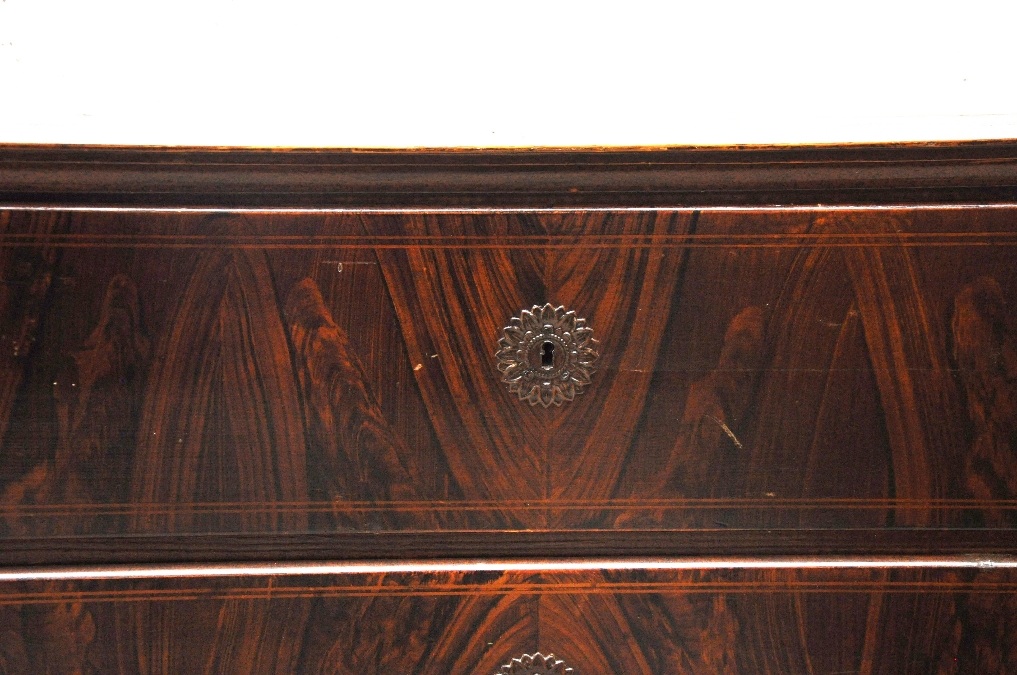 American Craftsman Faux Wood Grained Large Chest of Drawers For Sale