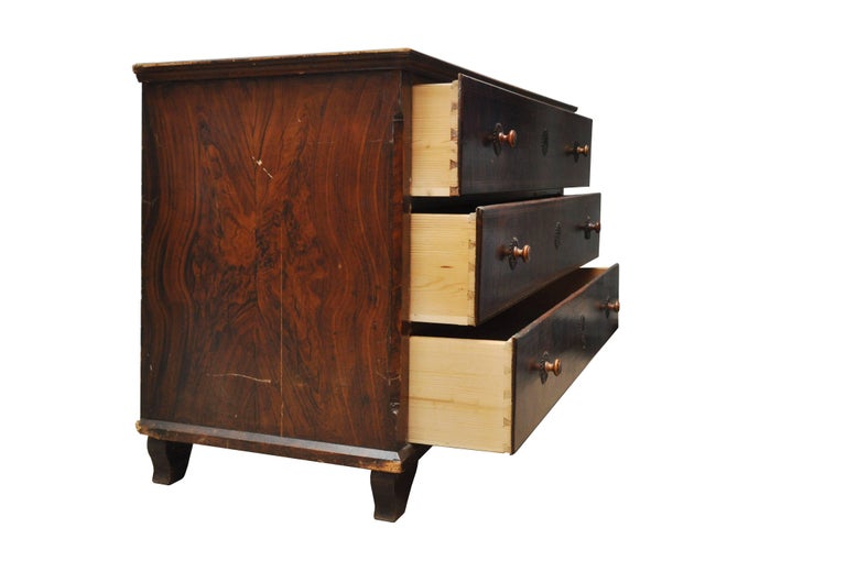 Faux Wood Grained Large Chest Of Drawers For Sale At 1stdibs