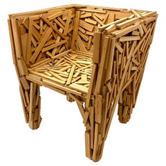 Favela Chair in Teak Wood by Fernando & Humberto Campana and Edra