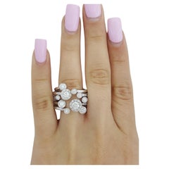 Favero Calla Collection Diamond Halo Statement Ring  1.8ct