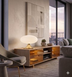 FAVI - big table lamp in brass, nickel or chrome - by Candas Design