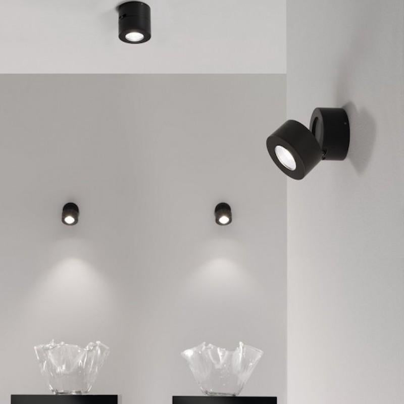 Contemporary Favilla Modern Italian Flush Mount Adjustable Spot Light For Sale