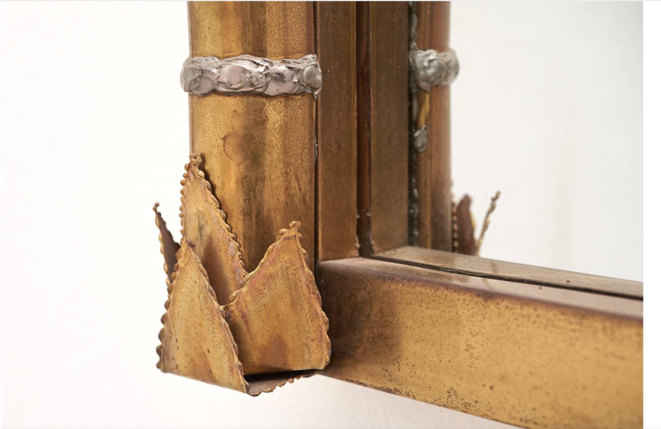 Other Fabulous exclusive piece of illuminated palm tree mirror by Maison Jansen For Sale