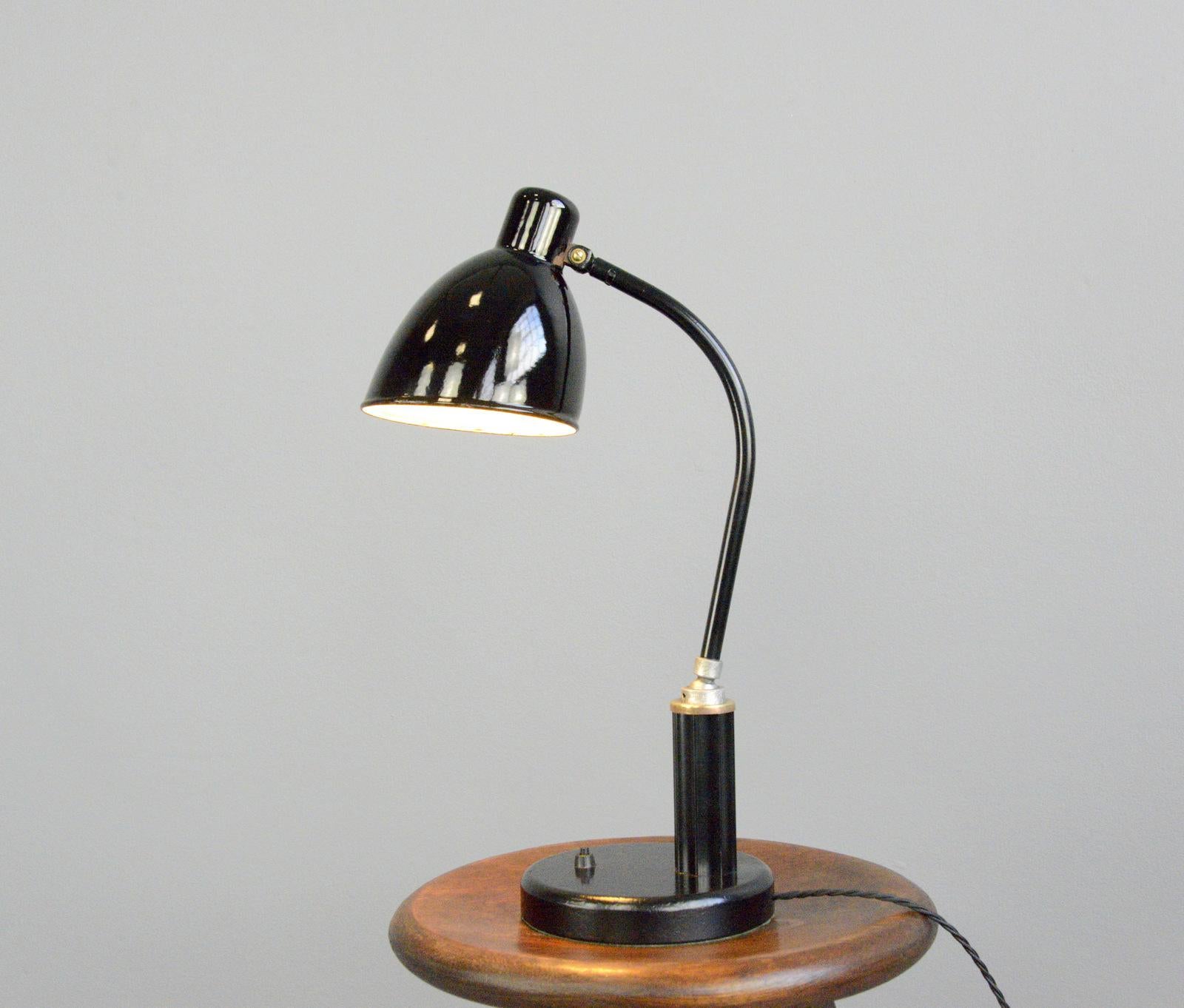 Bauhaus Favorit Model Desk Lamp by Molitor, circa 1930s