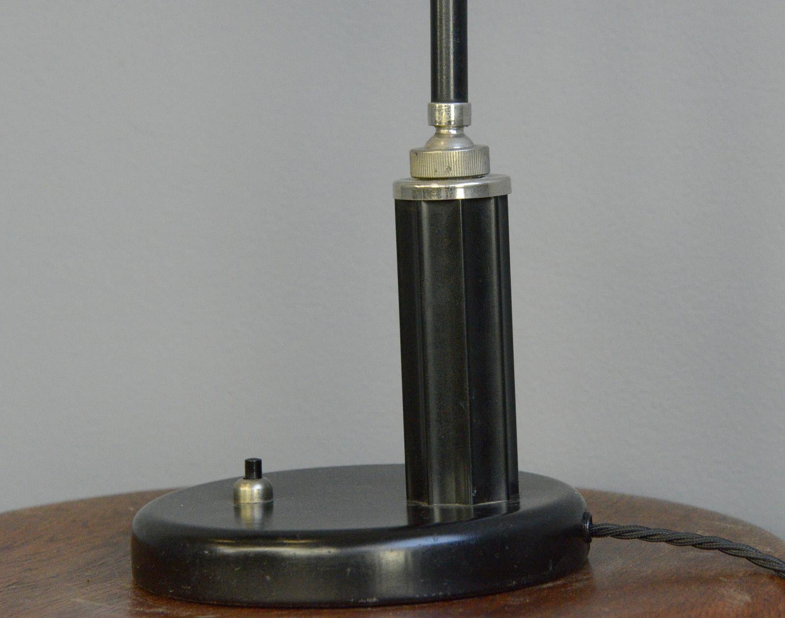 German Favorit Model Desk Lamp by Molitor, circa 1930s