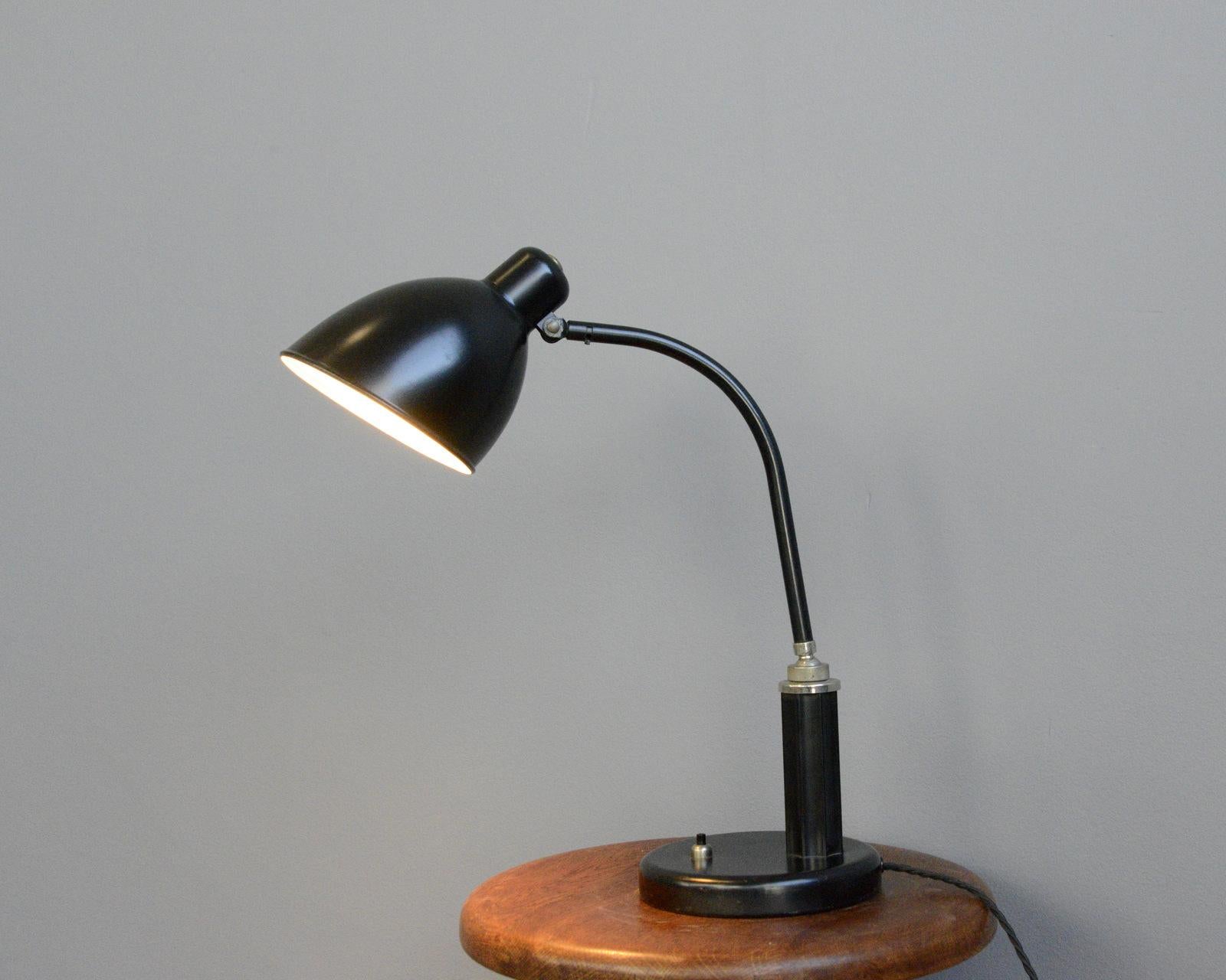 Steel Favorit Model Desk Lamp by Molitor, circa 1930s