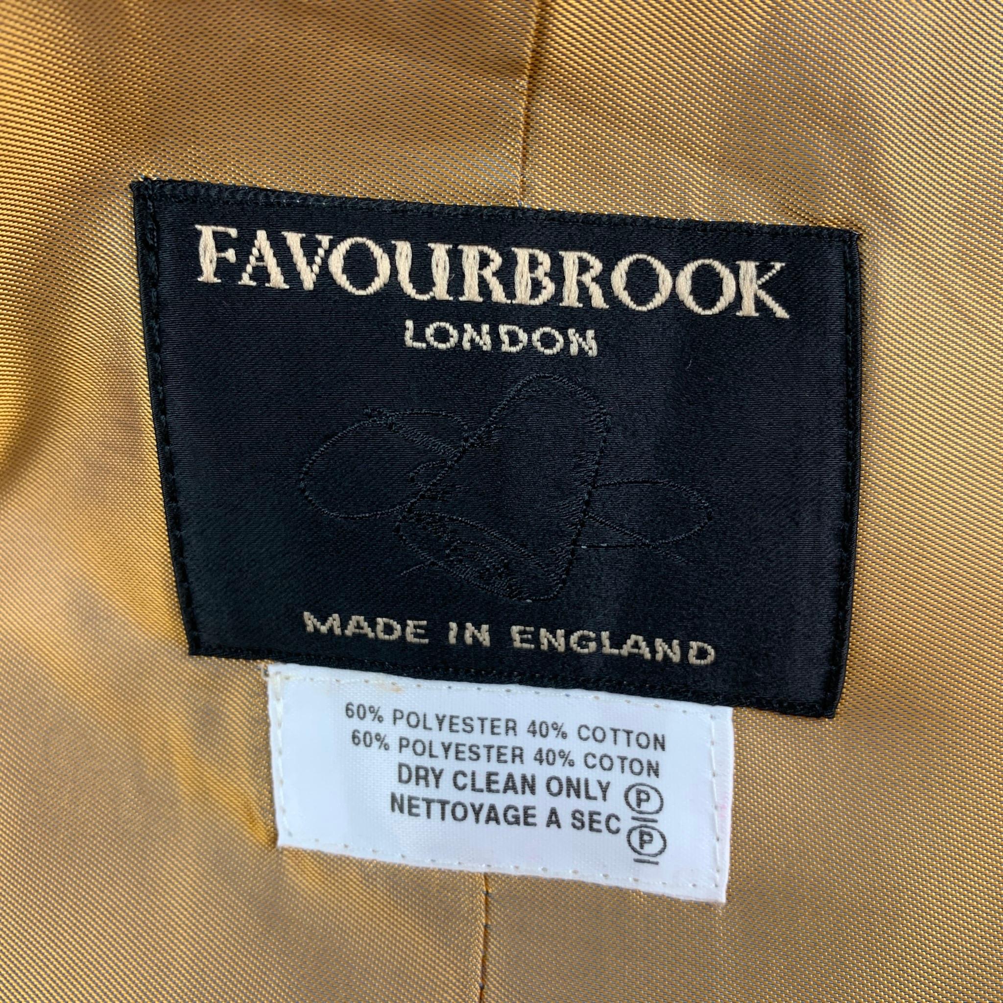 Men's FAVOURBROOK Size 44 Burgundy Gold Embroidery Velvet Vest