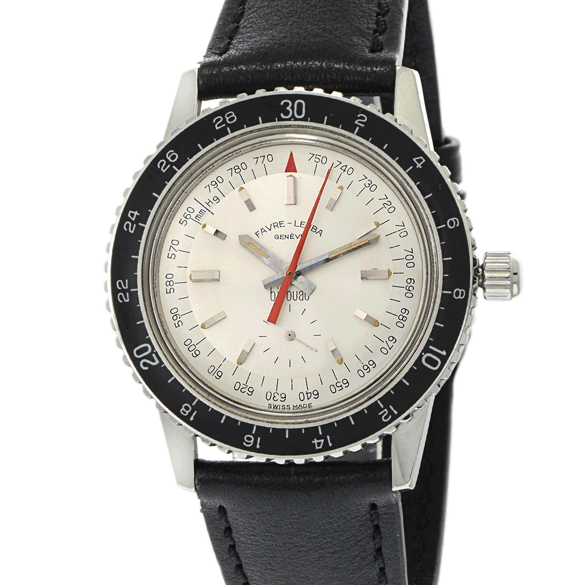 Favre-Leuba Bivouac Referenz 53213 Innenraumbarometer, Favre-Leuba im Zustand „Gut“ im Angebot in New York, NY