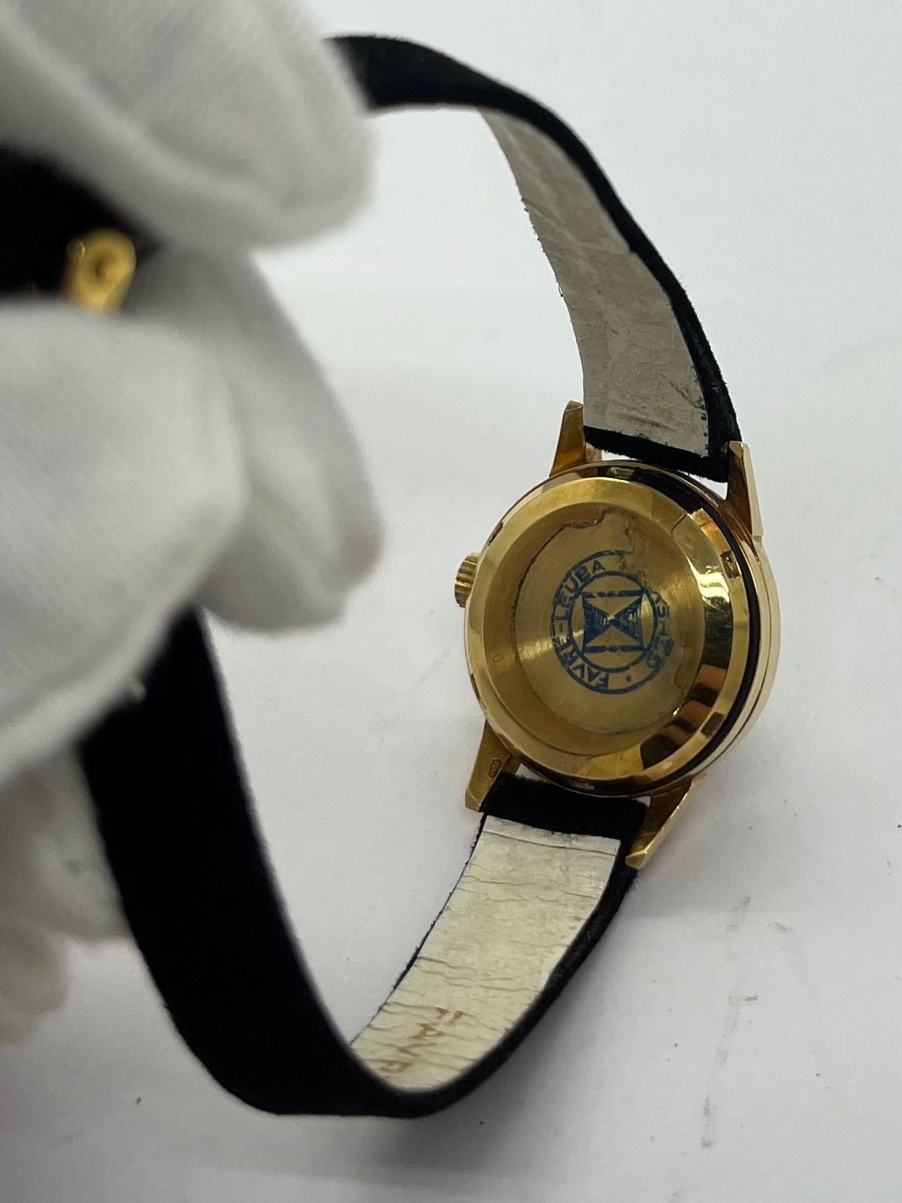 Favre Leuba Oro Vintage 18K en venta 5