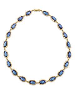 Favrile Glass Scarab Necklace by Louis Comfort Tiffany