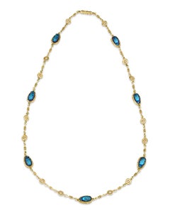 Favrile Glass Scarab Necklace by Louis Comfort Tiffany