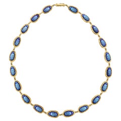 Favrile Glass Scarab Necklace by Louis Comfort Tiffany