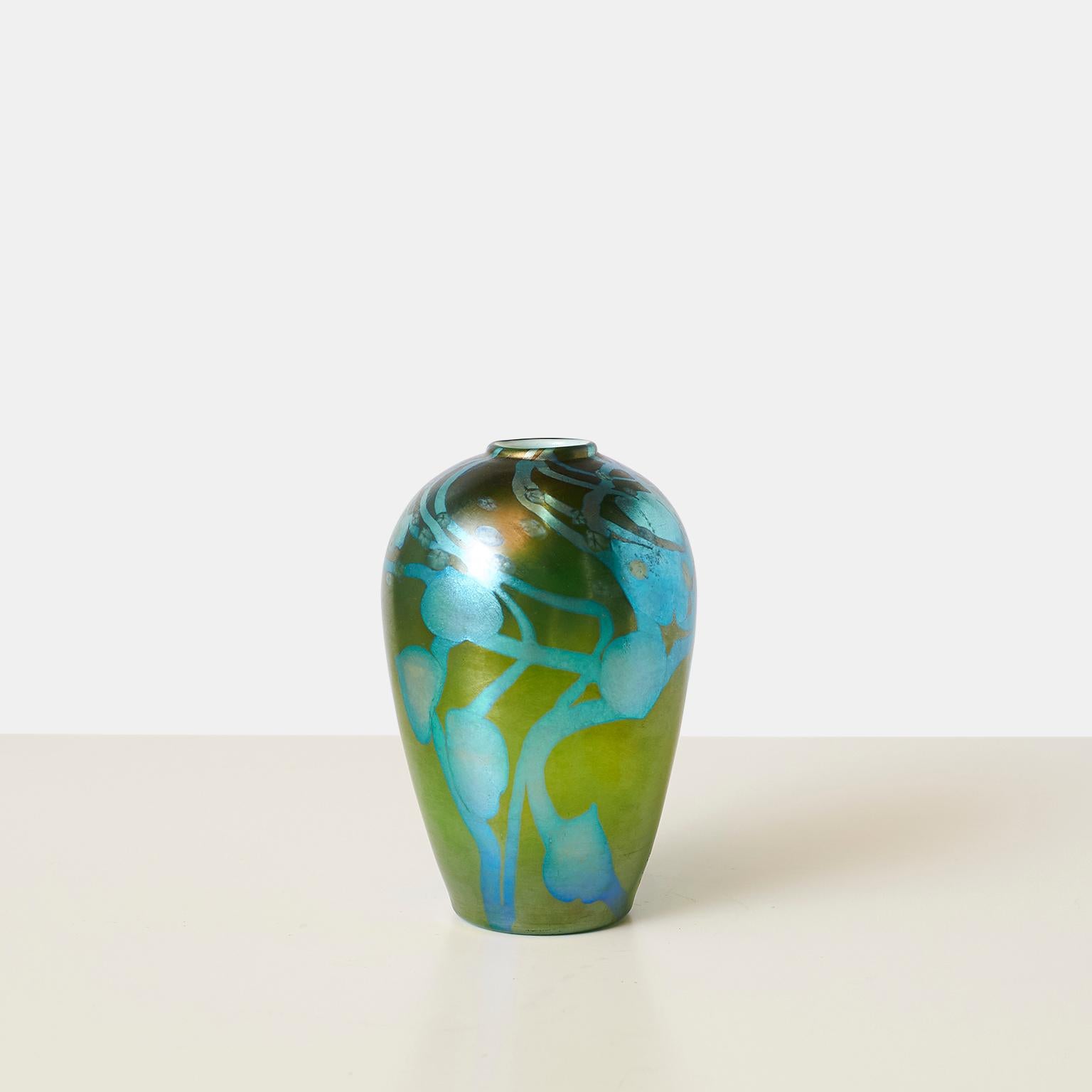 tiffany favrile glass vase