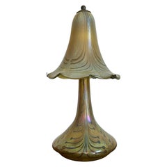 Favrile Studio Glass Lamp 1975 Roger Robinson