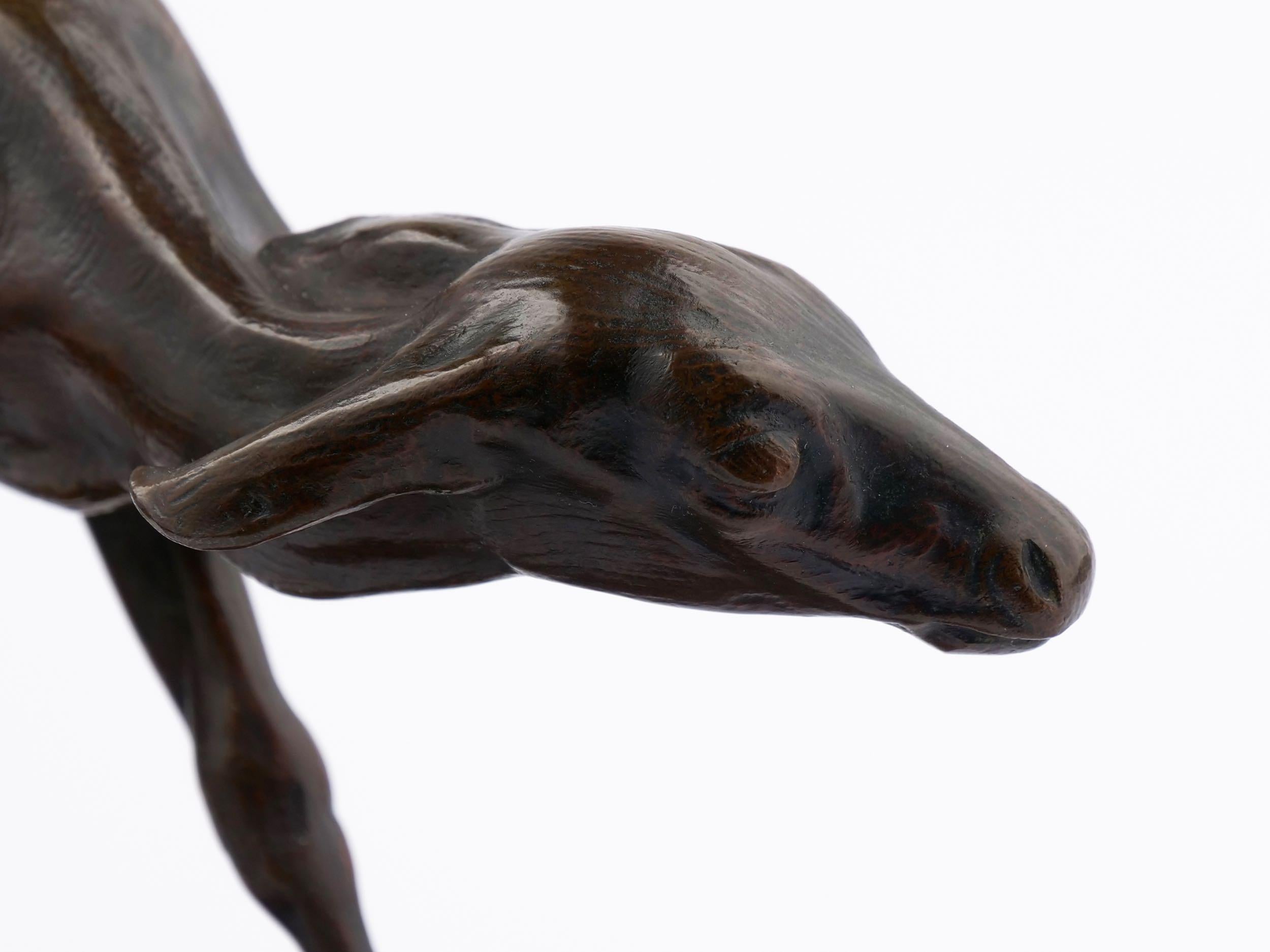 “Fawn” Bronze Sculpture by Alexander Phimister Proctor, cast by Gorham Co. 5