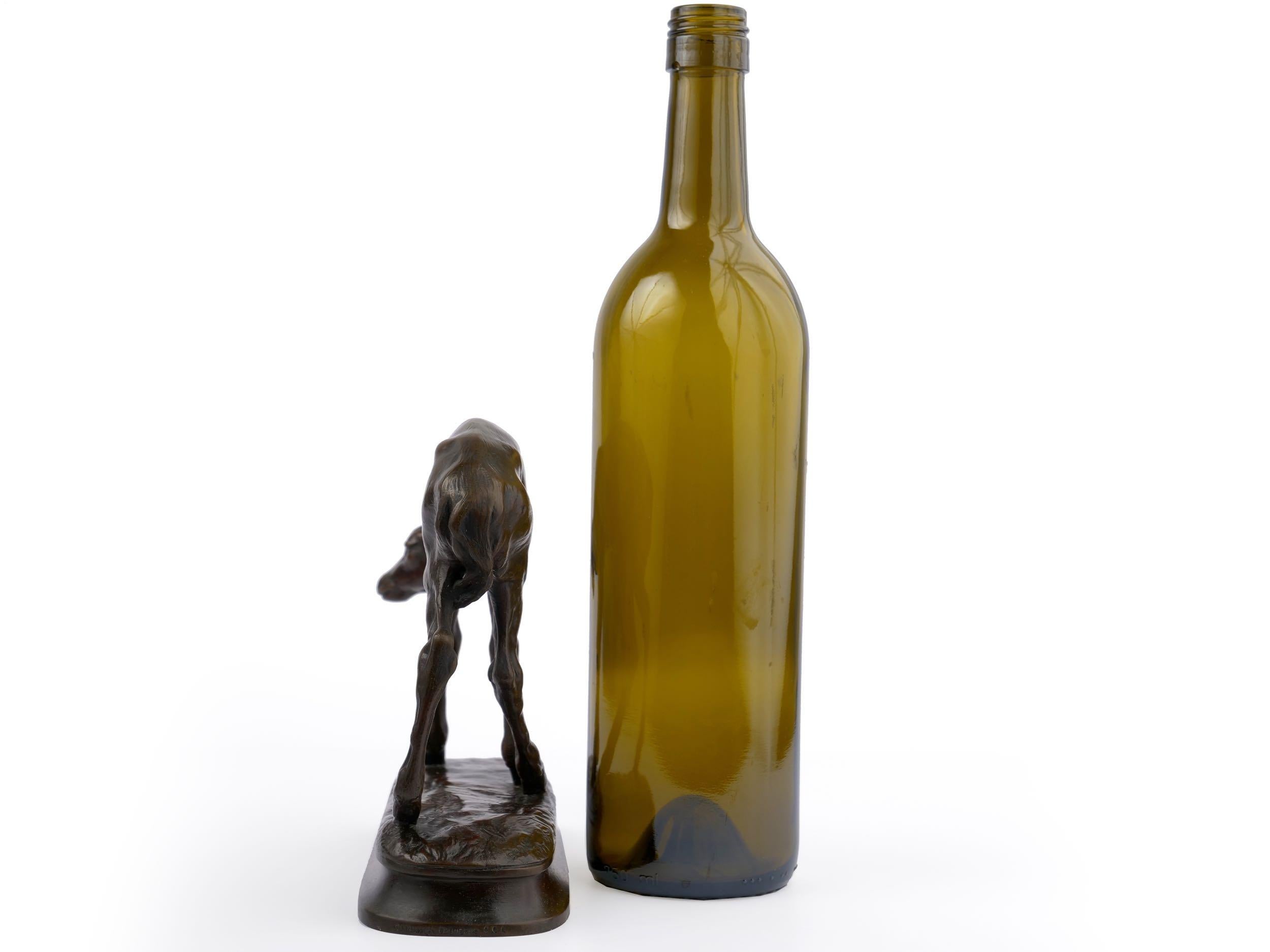 “Fawn” Bronze Sculpture by Alexander Phimister Proctor, cast by Gorham Co. In Good Condition In Shippensburg, PA