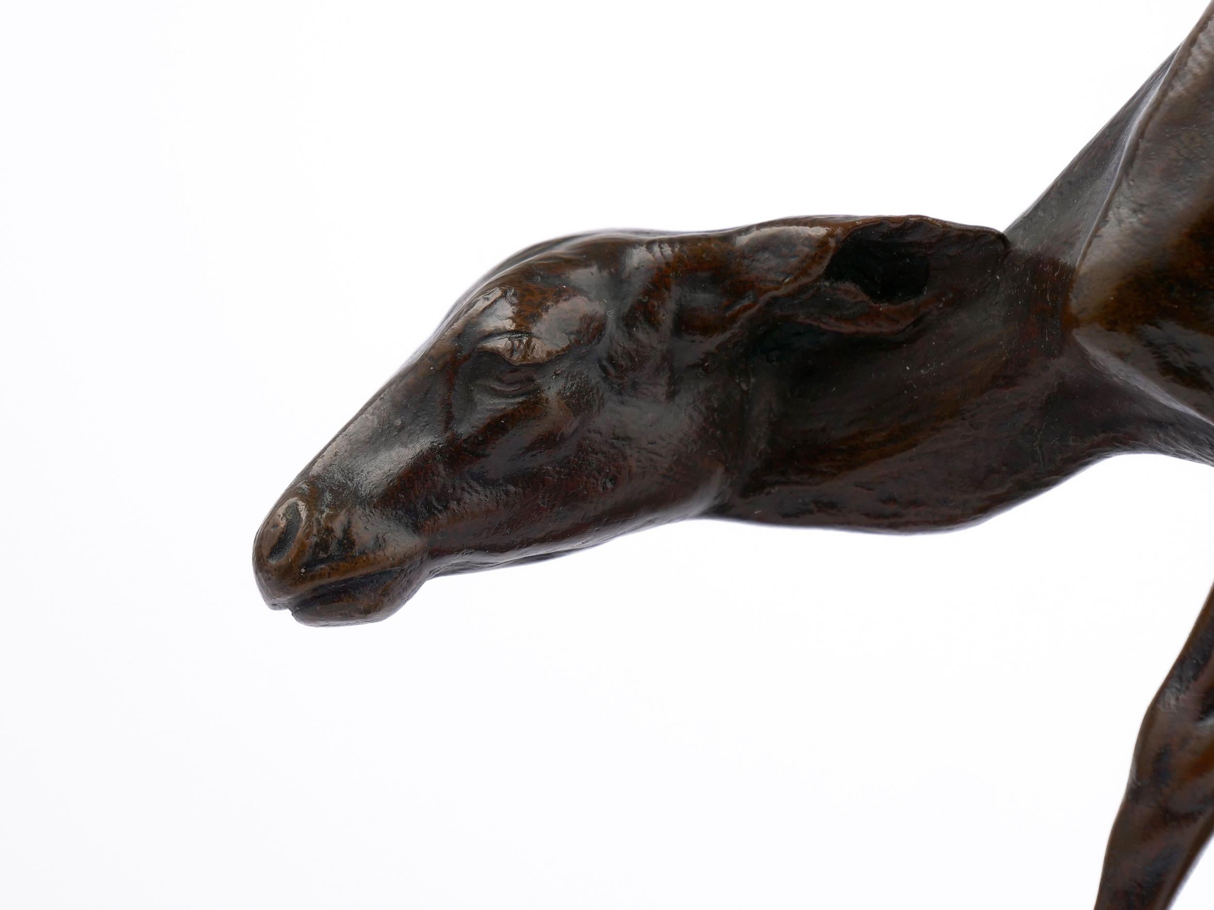 “Fawn” Bronze Sculpture by Alexander Phimister Proctor, cast by Gorham Co. 1