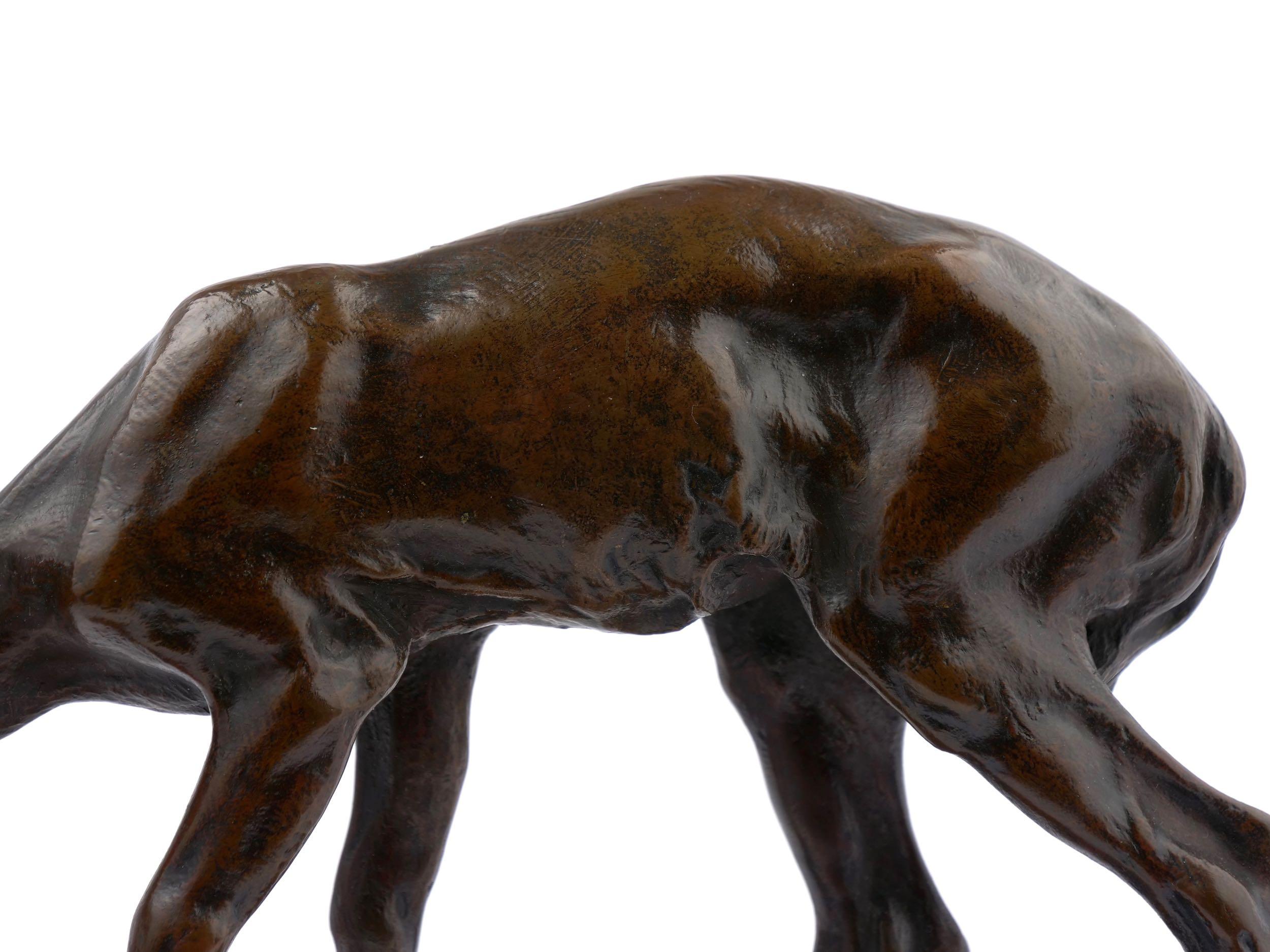 “Fawn” Bronze Sculpture by Alexander Phimister Proctor, cast by Gorham Co. 2