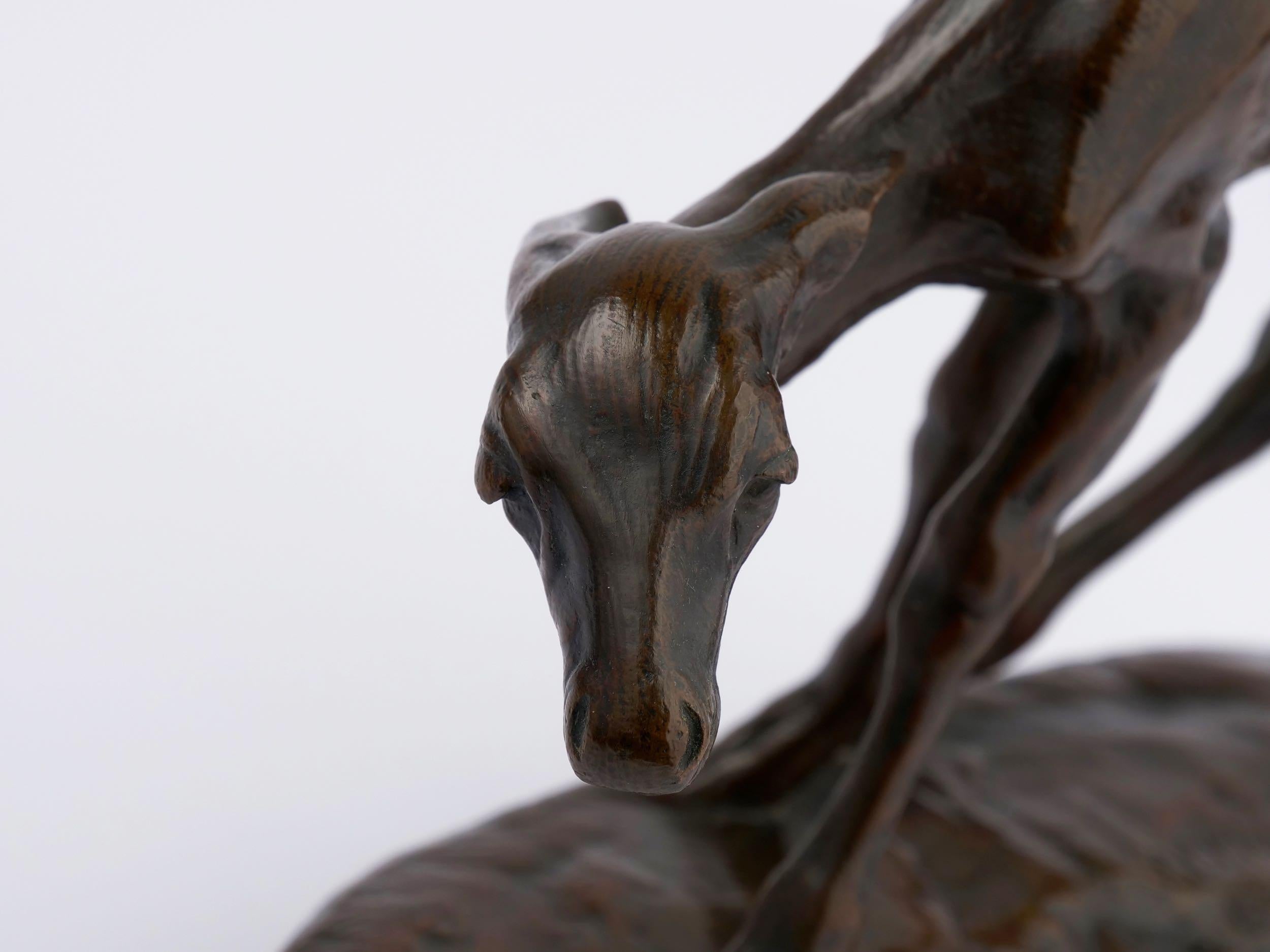 “Fawn” Bronze Sculpture by Alexander Phimister Proctor, cast by Gorham Co. 4